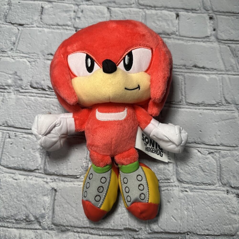 9" Jakks Pacific Sonic The Hedgehog 30th Anniversary Knuckles Toy Plush